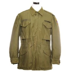 VINTAGE US ARMY M-1951 M51 FIELD JACKET 1960'S 27TH ARMORED DIVISION PATCH SIZE MEDIUM REGULAR(Us Army M 1965 M65 1960s Field Jacket Vietnam War 27th Armored Division)