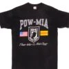 FRUIT OF THE LOOM VINTAGE POW-MIA TEE SHIRT 1992 SIZE MEDIUM MADE IN USA(Copy Of Vintage Usmc Marines Tee Shirt 1990s Size Large Made In Usa)