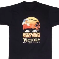 VINTAGE OPERATION DESERT STORM TEE SHIRT 1990S SIZE MEDIUM MADE IN USA(Vintage Operation Desert Storm Tee Shirt 1990s Size Medium Made In Usa)
