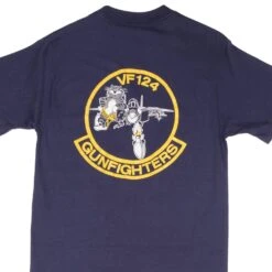 VINTAGE USN NAVY VF124 GUNFIGHTERS TEE SHIRT SIZE MEDIUM MADE IN USA 1990s(Vintage Usn Navy Vf124 Gunfighters Tee Shirt Size Medium Made In Usa)