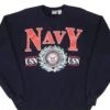 VINTAGE USN US NAVY SWEATSHIRT CREWNECK SIZE XL MADE IN USA(Vintage Usn Us Navy Sweatshirt Crewneck Size Xl Made In Usa)
