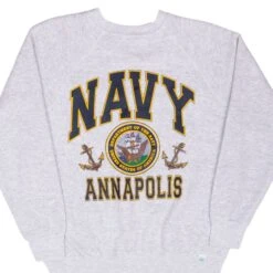 VINTAGE USN US NAVY ANNAPOLIS DISCUS ATHLETIC SWEATSHIRT 1990S MEDIUM MADE USA(Vintage Usn Us Navy Annapolis Discus Athletic Sweatshirt 1990s Medium Made Usa)