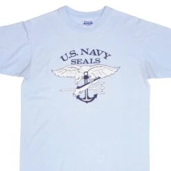 VINTAGE US NAVY SEALS TEE SHIRT 1980S SIZE LARGE(Vintage Us Navy Seals Tee Shirt 1990s Size Large)