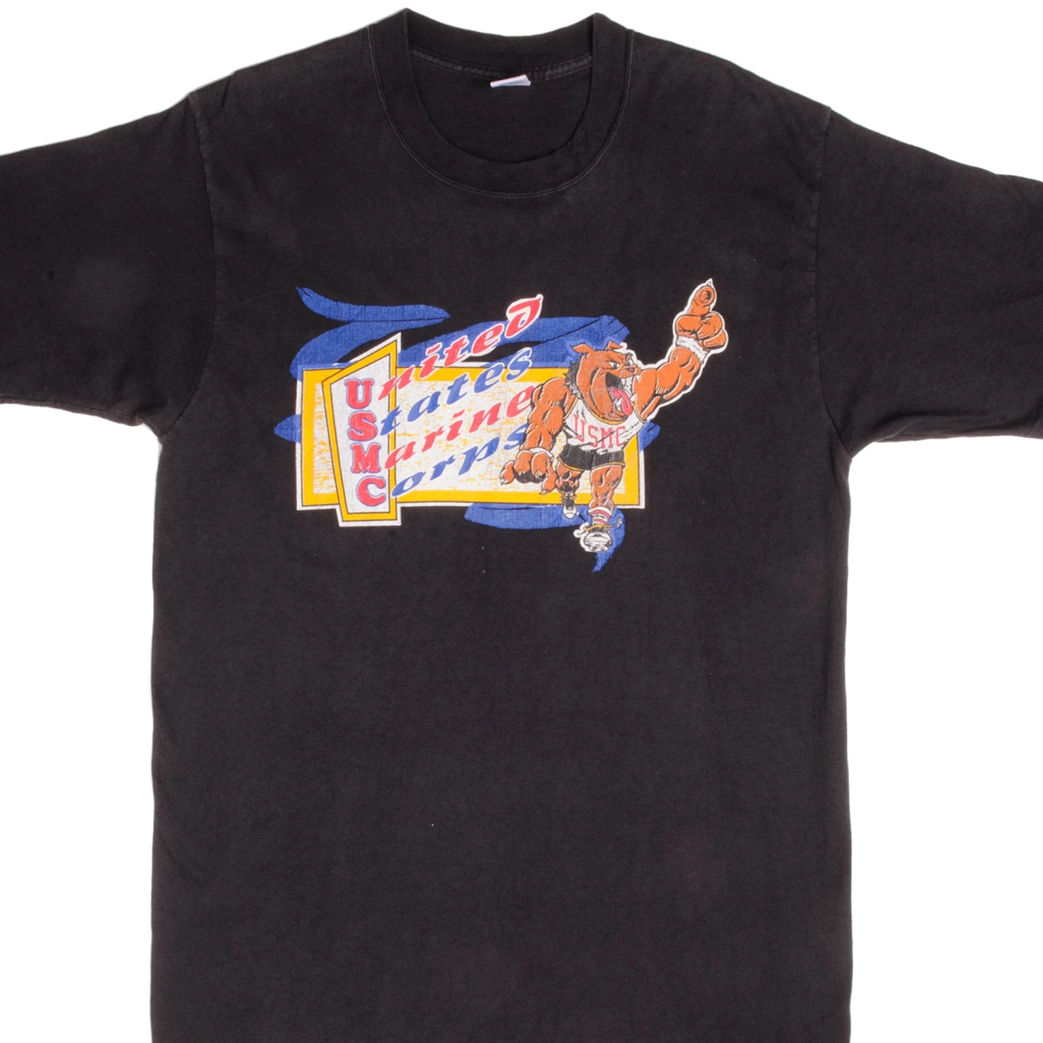 VINTAGE USMC MARINES TEE SHIRT 1990S LARGE MADE USA(Copy Of Vintage Usmc Marines Tee Shirt 2001 Size Large) 1 VINTAGE USMC MARINES TEE SHIRT 1990S LARGE MADE USA(Copy Of Vintage Usmc Marines Tee Shirt 2001 Size Large)