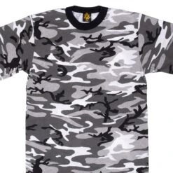 VINTAGE US ARMY WINTER CAMO TEE SHIRT 1990S 2XL MADE IN USA DEADSTOCK(Vintage Us Army Winter Camo Tee Shirt 1990s 2xl Made In Usa Deadstock)