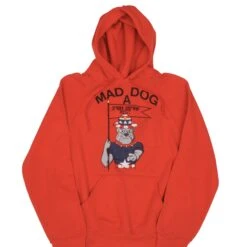 VINTAGE US ARMY MAD DOG A 3RD BN 28TH INF SWEATSHIRT HOODIE 1990S SIZE MEDIUM(Vintage Us Army Mad Dog A 3rd Bn 28th Inf Sweatshirt Hoodie 1990s Size Medium)