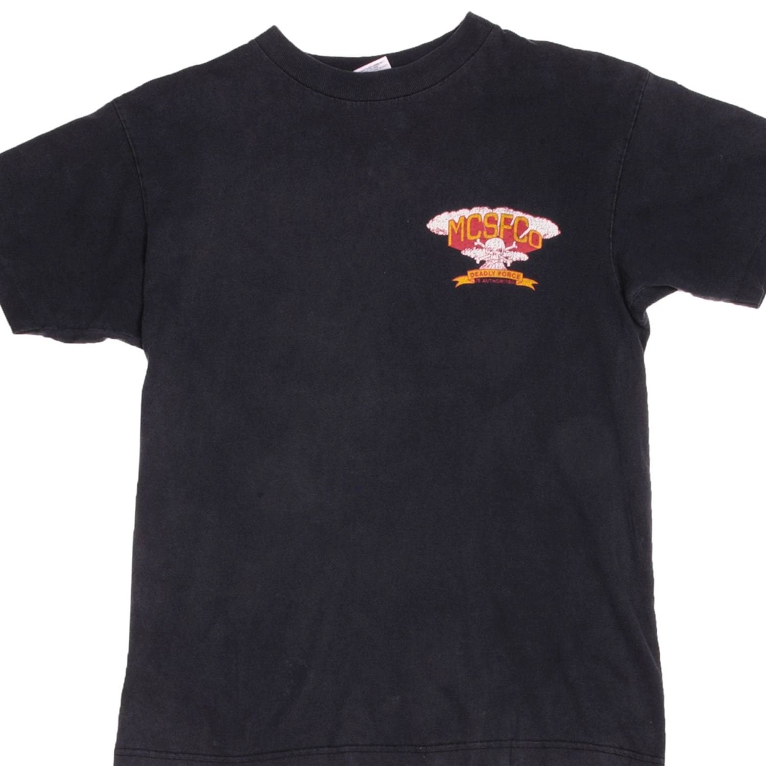 VINTAGE MILITARY MCSFCO THIRD PLATOON TEE SHIRT 90S SIZE MEDIUM MADE IN USA(Copy Of Vintage Military Army United States Coast Guards Tee Shirt 1991 Size Large Made In Usa) 2 VINTAGE MILITARY MCSFCO THIRD PLATOON TEE SHIRT 90S SIZE MEDIUM MADE IN USA(Copy Of Vintage Military Army United States Coast Guards Tee Shirt 1991 Size Large Made In Usa) - Image 2