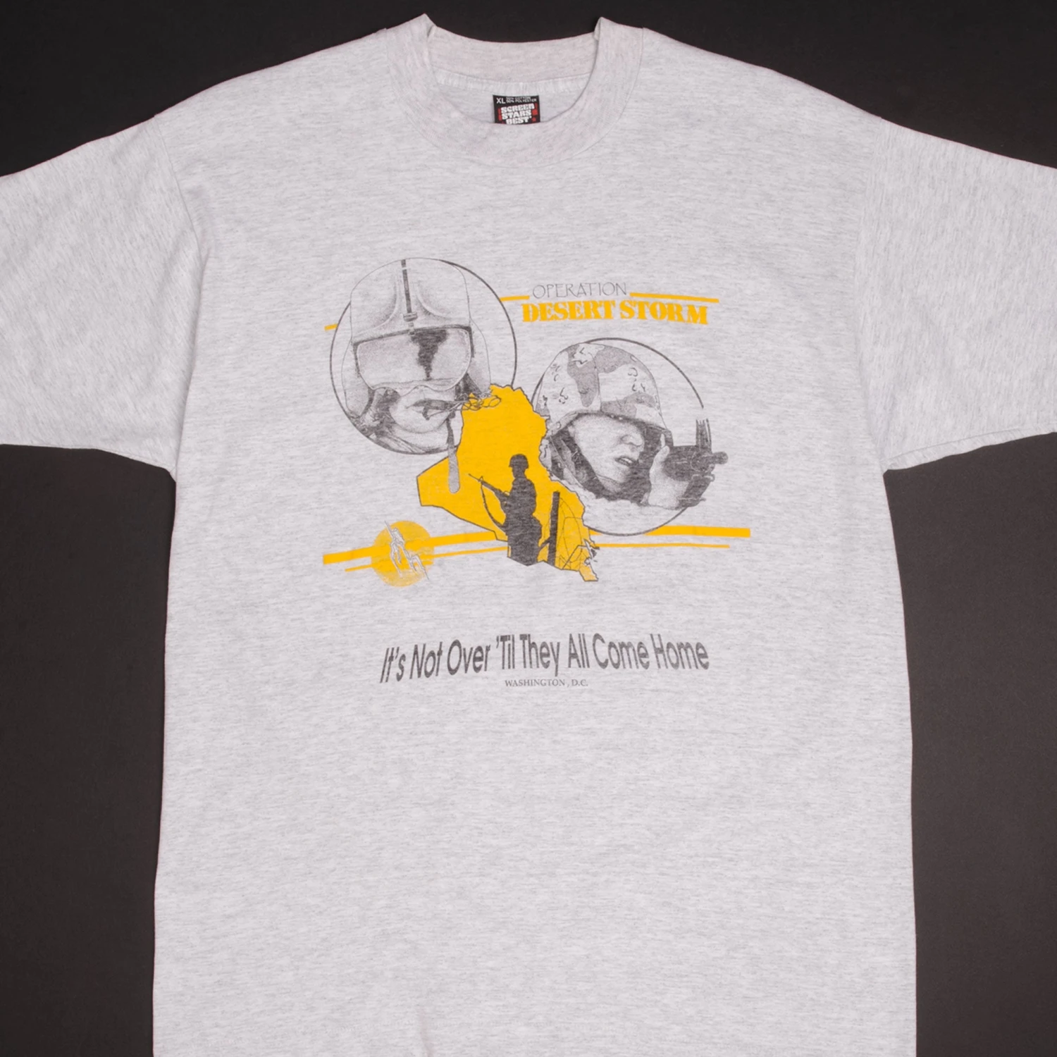 VINTAGE OPERATION DESERT STORM TEE SHIRT 1991 SIZE LARGE MADE IN USA(Copy Of Vintage Operation Desert Storm Tee Shirt 1991 Size Xl Made In Usa) 1 VINTAGE OPERATION DESERT STORM TEE SHIRT 1991 SIZE LARGE MADE IN USA(Copy Of Vintage Operation Desert Storm Tee Shirt 1991 Size Xl Made In Usa)