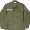 VINTAGE US ARMY UTILITY SHIRT P58 1959 FIRST PAT VIETNAM WAR PATCH SMALL(Vintage Us Army Utility Shirt P58 1959 First Pat Vietnam War Patch Small)