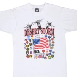 VINTAGE OPERATION DESERT STORM TEE SHIRT 1991 MEDIUM MADE IN USA(Vintage Operation Desert Storm Tee Shirt 1991 Medium Made In Usa)