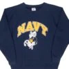 VINTAGE USN NAVY GOAT BLUE SWEATSHIRT 2000S LARGE MADE IN USA(Vintage Usn Navy Goat Blue Sweatshirt 2000s Made In Usa)