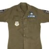 VINTAGE USAF 1960S VIETNAM WAR SHORT SLEEVE UTILITY SATEEN SHIRT PATCH MEDIUM(Vintage Usaf Air Force 1974 Vietnam War Utility Sateen Shirt Patch Size Medium)