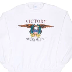 VINTAGE US ARMY DESERT STORM OPERATION SWEATSHIRT 1991 XL MADE IN USA(Vintage Us Army Desert Storm Operation Sweatshirt 1991 Xl Made In Usa 1)