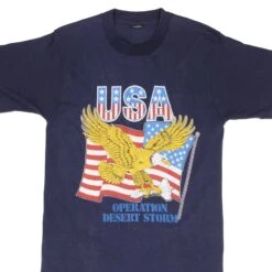 VINTAGE OPERATION DESERT STORM TEE SHIRT 1990S SIZE SMALL MADE IN USA(Vintage Operation Desert Storm Tee Shirt 1990s Size Small Made In Usa)