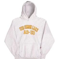 VINTAGE USN USS SIMON LAKE AS33 1990S HOODIE SWEATSHIRT LARGE MADE IN USA(Vintage Usn Uss Simon Lake As33 1990s Hoodie Sweatshirt Large Made In Usa)