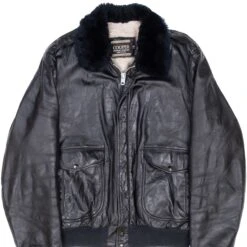 VINTAGE USAF US AIR FORCE COOPER 1970S G1 BLACK FLIGHT LEATHER JACKET SIZE XL(Vintage Usaf Us Air Force Cooper 1970s G1 Black Flight Leather Jacket Size Xl)