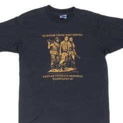 VINTAGE VIETNAM VETERANS MEMORIAL WASHINGTON DC TEE SHIRT 1984 LARGE MADE IN USA(Vintage Vietnam Veterans Memorial Washington Dc Tee Shirt 1984 Large Made In Usa)