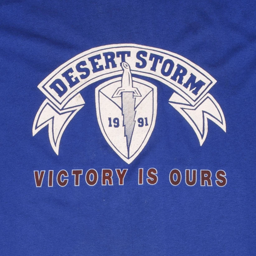 VINTAGE OPERATION DESERT STORM BLUE TEE SHIRT 1991 SIZE MEDIUM MADE IN USA(Vintage Operation Desert Storm Tee Shirt 1991 Size Medium Made In Usa 1) 5 VINTAGE OPERATION DESERT STORM BLUE TEE SHIRT 1991 SIZE MEDIUM MADE IN USA(Vintage Operation Desert Storm Tee Shirt 1991 Size Medium Made In Usa 1) - Image 5