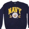 VINTAGE USN US NAVY SWEATSHIRT CREWNECK 1990S SIZE LARGE MADE IN USA(Copy Of Vintage Usn Us Navy Sweatshirt Crewneck 00s Size Large)