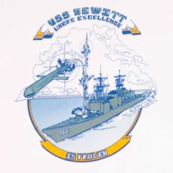 VINTAGE USN NAVY USS HEWITT 966 SHORT SLEEVE SWEATSHIRT 1980S LARGE MADE IN USA(Vintage Usn Navy Uss Hewitt 966 Short Sleeve Sweatshirt 1980s Large Made In Usa) -Rare Gear USA Shop 3 f16d4467 87b5 4bd7 839a 47bd01a1379a