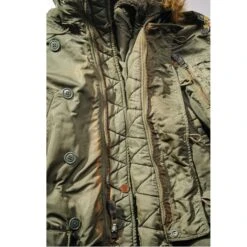 USAF US AIR FORCE PARKA AIRCREW JACKET TYPE N-3B N3B 1963 SIZE SMALL(Usaf Parka Flying Jacket Type N 3b 1963 Small) -Rare Gear USA Shop ARMYS0021STAINFRONT02