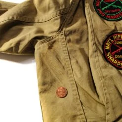 FIELD JACKET M-1941 M41 1940'S SIZE SMALL WITH PATCHES(Nra Jacket Young Size With Nra Patchs) -Rare Gear USA Shop ARMYS0029STAINBACKR