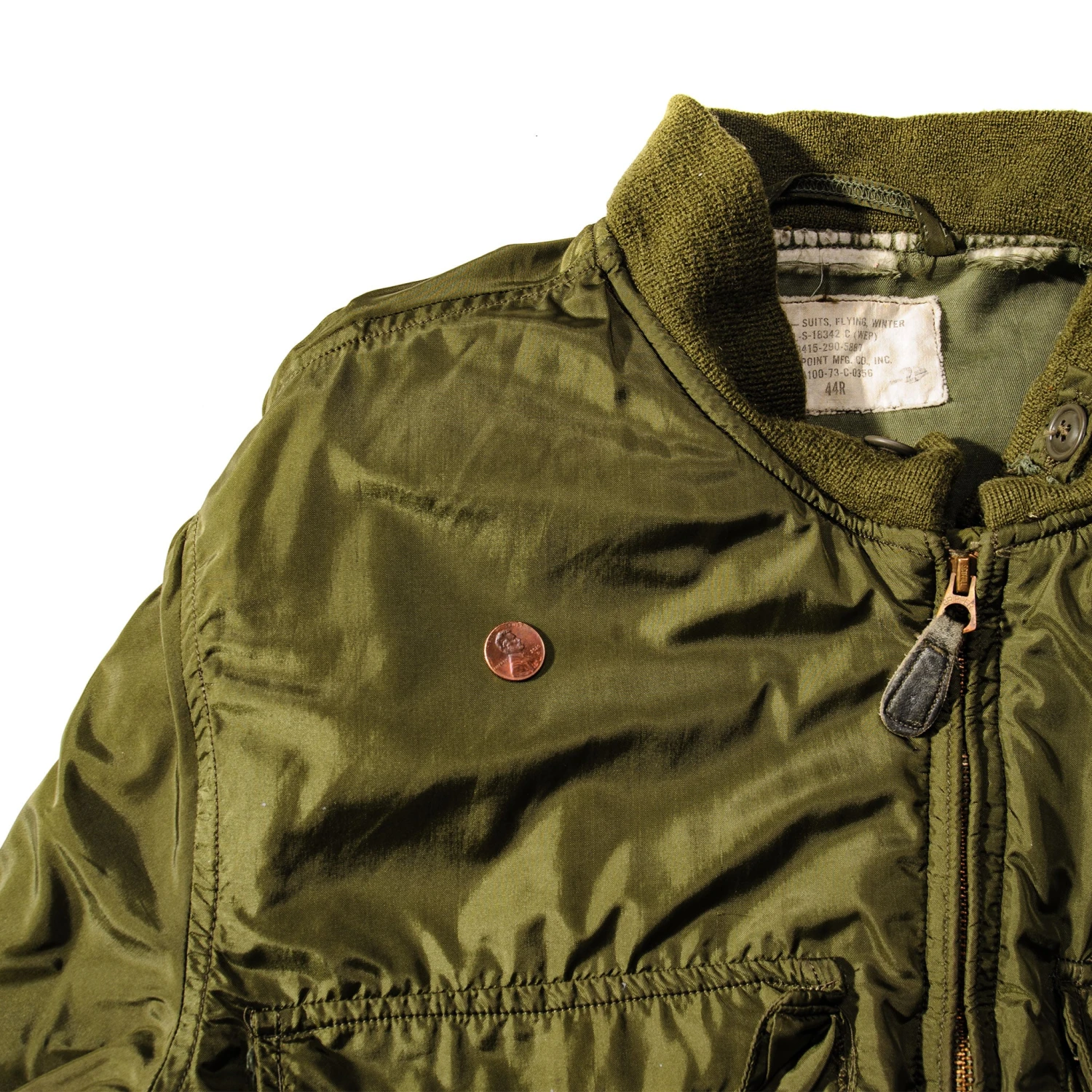 VINTAGE USN WEP FLIGHT JACKET 1973 VIETNAM WAR SIZE 44R(Us Army Jacket) 6 VINTAGE USN WEP FLIGHT JACKET 1973 VIETNAM WAR SIZE 44R(Us Army Jacket) - Image 6