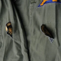 US ARMY UTILITY SHIRT P-58 P58 1960'S 7TH ARMY SPECIALIST E5 PATCH SIZE SMALL(Us Army 1960s Vietnam Shirt Utility Sateen 7th Army Specialist) -Rare Gear USA Shop ARMYS0097LOOSEPATCH