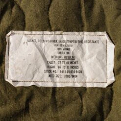 VINTAGE US ARMY JACKET COLD WEATHER 1991 SIZE MEDIUM REGULAR(Vintage Us Army Jacket Cold Weather 1991 Size Medium Regular) -Rare Gear USA Shop ARMYS0099TAG02