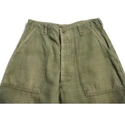 VINTAGE US ARMY UTILITY OG-107 SATEEN TROUSERS PANTS 1960'S VIETNAM WAR SIZE 28X28(Us Army Utility Trousers Pants 1960s Size 30x31) -Rare Gear USA Shop ARMYS0131TOPFRONT