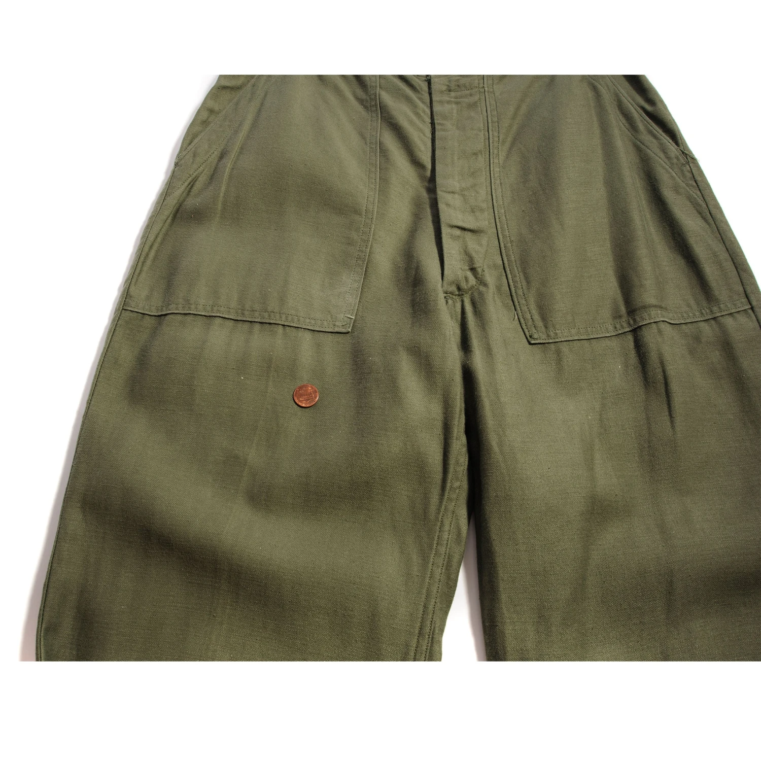 VINTAGE US ARMY UTILITY OG-107 SATEEN TROUSERS PANTS 1970'S SIZE 30X30(Us Army Utility Trousers Pants 1970s Size 30x30) 7 VINTAGE US ARMY UTILITY OG-107 SATEEN TROUSERS PANTS 1970'S SIZE 30X30(Us Army Utility Trousers Pants 1970s Size 30x30) - Image 7