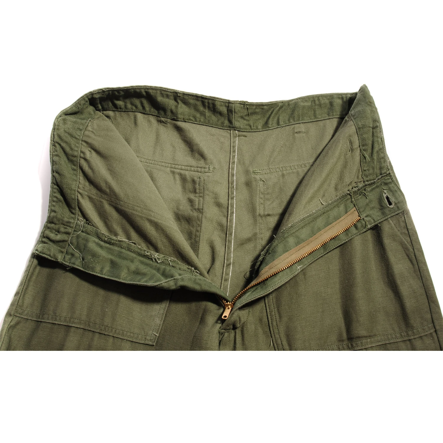 VINTAGE US ARMY UTILITY OG-107 SATEEN TROUSERS PANTS 1970'S SIZE 30X30(Us Army Utility Trousers Pants 1970s Size 30x30) 6 VINTAGE US ARMY UTILITY OG-107 SATEEN TROUSERS PANTS 1970'S SIZE 30X30(Us Army Utility Trousers Pants 1970s Size 30x30) - Image 6