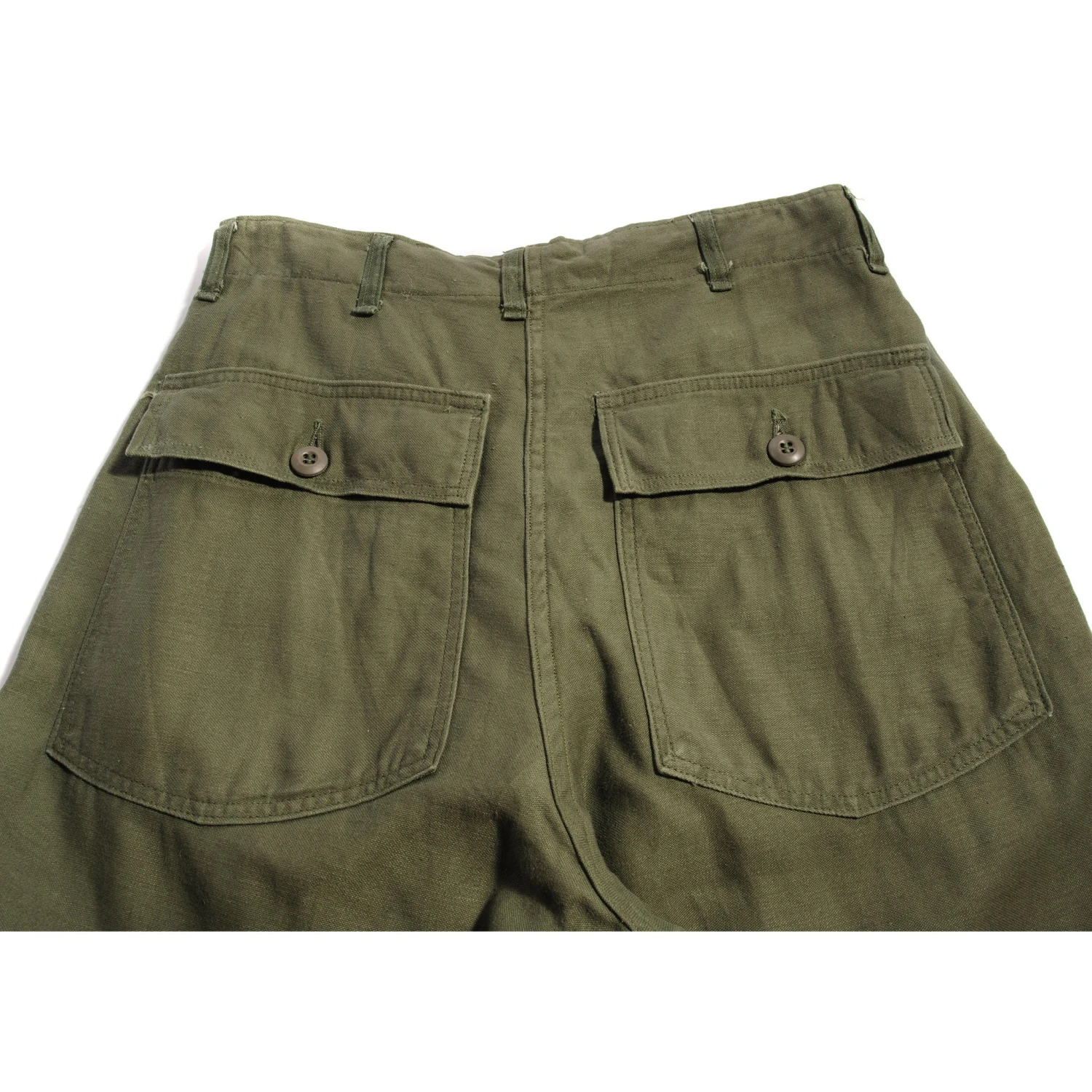 VINTAGE US ARMY UTILITY OG-107 SATEEN TROUSERS PANTS 1970'S SIZE 30X30(Us Army Utility Trousers Pants 1970s Size 30x30) 5 VINTAGE US ARMY UTILITY OG-107 SATEEN TROUSERS PANTS 1970'S SIZE 30X30(Us Army Utility Trousers Pants 1970s Size 30x30) - Image 5