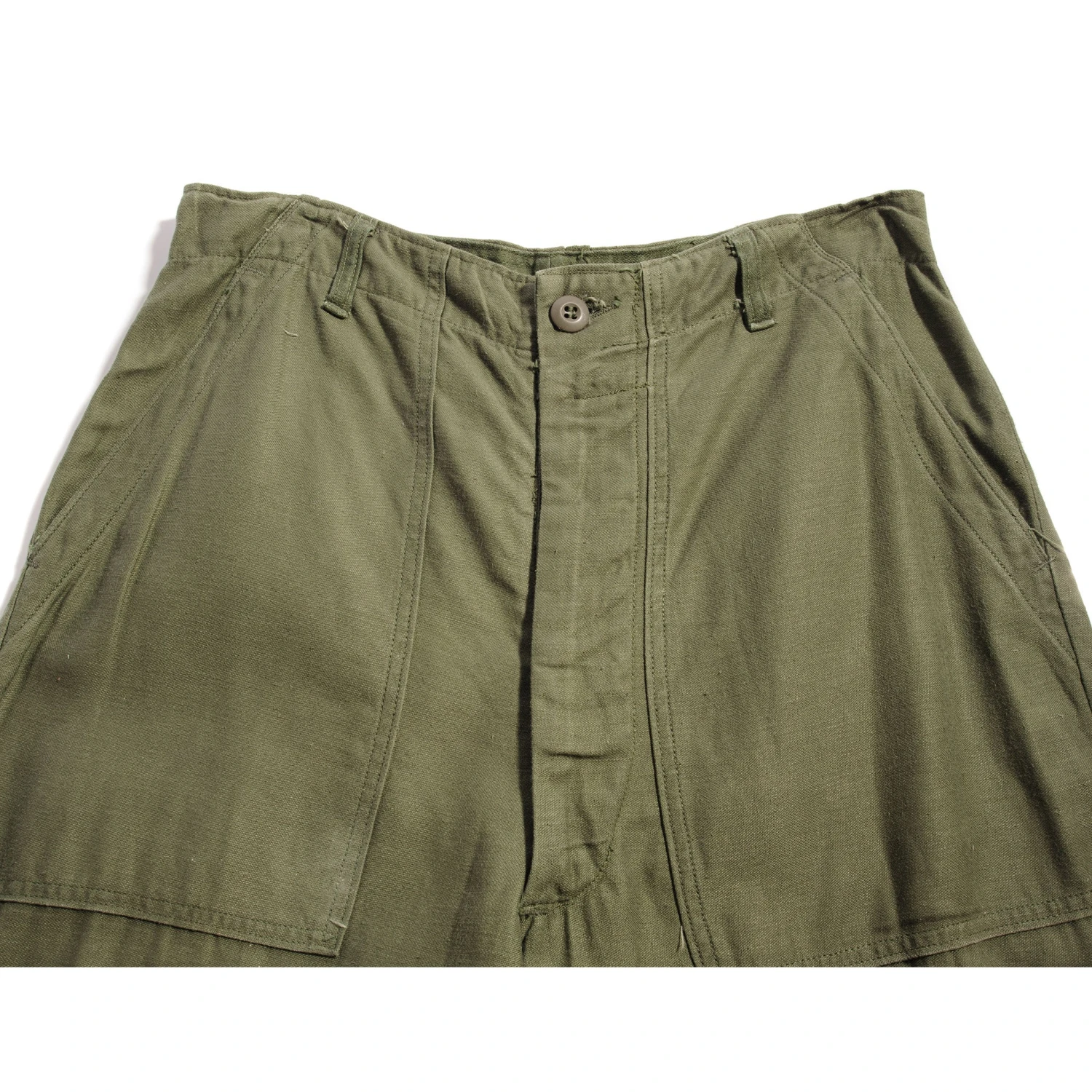 VINTAGE US ARMY UTILITY OG-107 SATEEN TROUSERS PANTS 1970'S SIZE 30X30(Us Army Utility Trousers Pants 1970s Size 30x30) 4 VINTAGE US ARMY UTILITY OG-107 SATEEN TROUSERS PANTS 1970'S SIZE 30X30(Us Army Utility Trousers Pants 1970s Size 30x30) - Image 4