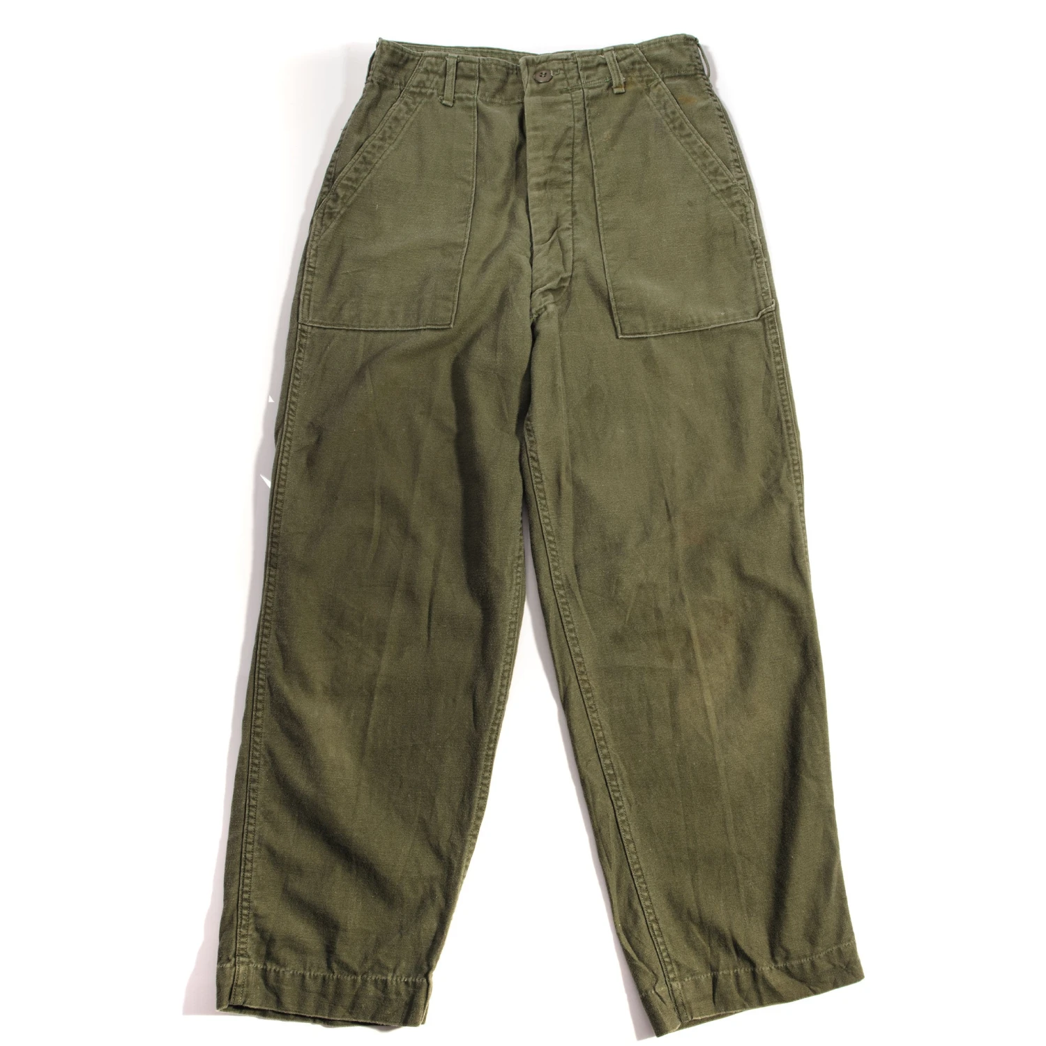 VINTAGE US ARMY UTILITY OG-107 SATEEN TROUSERS PANTS 1976 SIZE 29X26(Vietnam War Field Trousers Pants Utility Sateen 1976 Cotton 29x26) 1 VINTAGE US ARMY UTILITY OG-107 SATEEN TROUSERS PANTS 1976 SIZE 29X26(Vietnam War Field Trousers Pants Utility Sateen 1976 Cotton 29x26)