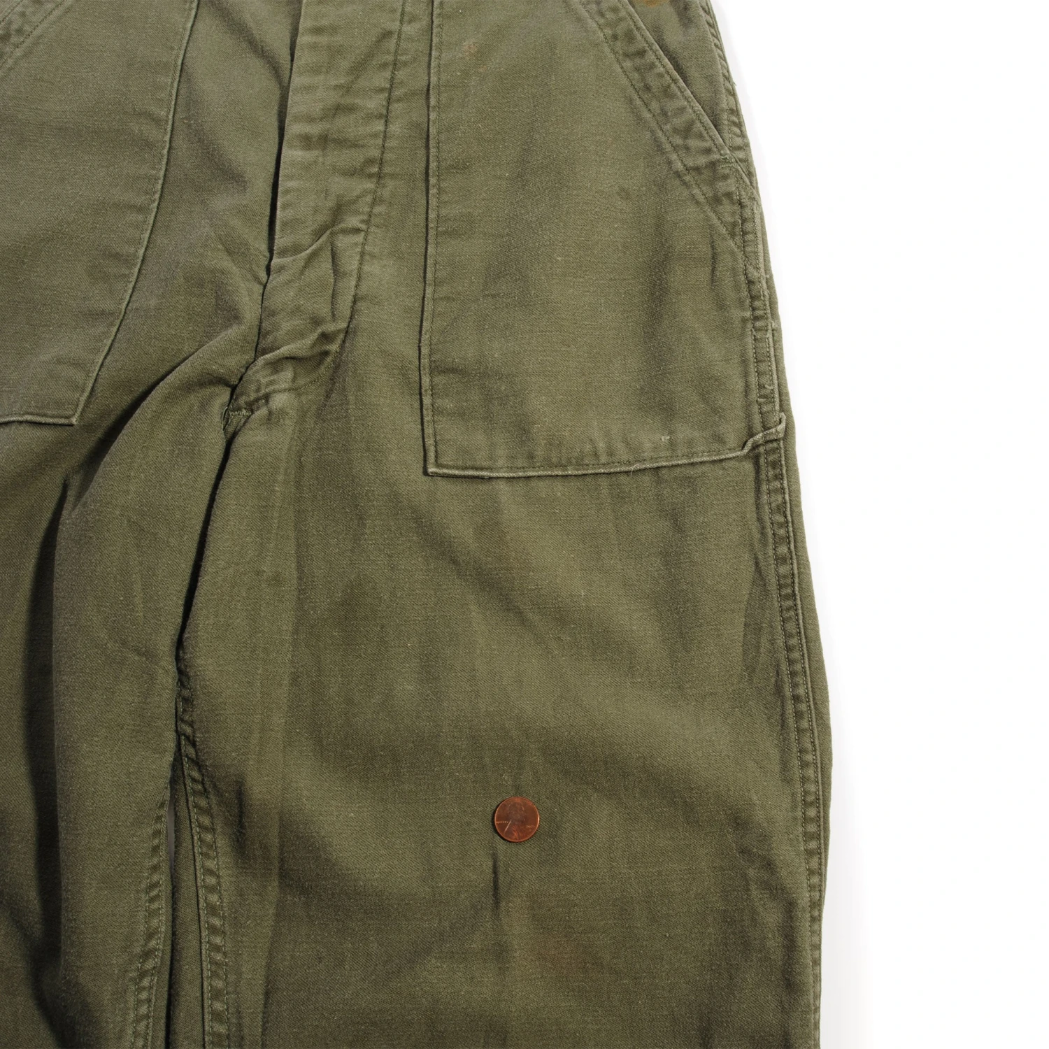 VINTAGE US ARMY UTILITY OG-107 SATEEN TROUSERS PANTS 1976 SIZE 29X26(Vietnam War Field Trousers Pants Utility Sateen 1976 Cotton 29x26) 8 VINTAGE US ARMY UTILITY OG-107 SATEEN TROUSERS PANTS 1976 SIZE 29X26(Vietnam War Field Trousers Pants Utility Sateen 1976 Cotton 29x26) - Image 8