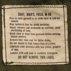 VINTAGE US ARMY M-1965 M65 FIELD JACKET 1968 SIZE MEDIUM REGULAR DEADSTOCK(Us Army M 1965 M65 Field Jacket 1968 Size Medium Regular Deadstock) -Rare Gear USA Shop ARMYS0254TAG01