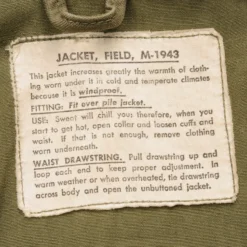 VINTAGE US ARMY M-1943 M43 FIELD JACKET 370D WITH HOOD 1944 WW2 SIZE SMALL(Us Army M 1943 M43 Field Jacket 1940s Ww2) -Rare Gear USA Shop ARMYS0256TAG02