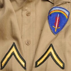 VINTAGE US ARMY COTTON SHIRT M-37 M37 KHAKI WW2 ERA SHAEF PATCH(Us Army Khaki Cotton Shirt Ww2 Era Shaef Patch) 14 VINTAGE US ARMY COTTON SHIRT M-37 M37 KHAKI WW2 ERA SHAEF PATCH(Us Army Khaki Cotton Shirt Ww2 Era Shaef Patch) -Rare Gear USA Shop ARMYS0257PATCHS