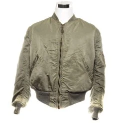 USAF US AIR FORCE FLIGHT JACKET MA-1 MA1 80'S SIZE LARGE(Usaf Flight Jacket Ma 1 Ma1 80s Size Large Xlarge)