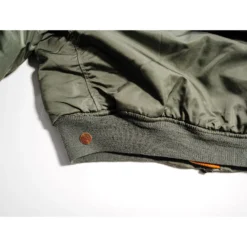 USAF US AIR FORCE FLIGHT JACKET MA-1 MA1 80'S SIZE LARGE(Usaf Flight Jacket Ma 1 Ma1 80s Size Large Xlarge) -Rare Gear USA Shop ARMYWJ0006LOWERBACKHOLE