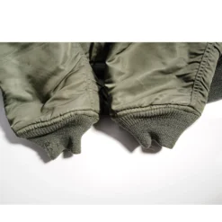 USAF US AIR FORCE FLIGHT JACKET MA-1 MA1 80'S SIZE LARGE(Usaf Flight Jacket Ma 1 Ma1 80s Size Large Xlarge) -Rare Gear USA Shop ARMYWJ0006RIPENDSLEEVES