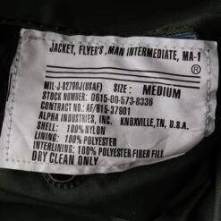 USAF FLIGHT JACKET MA-1 ALPHA INDUSTRIES SIZE MEDIUM LIMITED EDITION(Ebay Replica Usaf Flight Jacket Ma 1 2000 Size Medium Limited Edition) -Rare Gear USA Shop ARMYWJ0010TAG