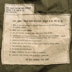 US ARMY M-1951 M51 FIELD JACKET 1964 VIETNAM WAR SIZE SMALL REGULAR(Us Army M 1951 M51 Field Jacket 1964 Vietnam War Size Small Regular) -Rare Gear USA Shop ARMYWJ0015TAG02