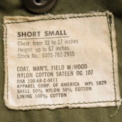 VINTAGE US ARMY M-1965 M65 FIELD JACKET 1968 VIETNAM WAR SIZE SMALL SHORT(Vintage Us Army M 1965 M65 Field Jacket 1968 Vietnam War Size Small Short) 15 VINTAGE US ARMY M-1965 M65 FIELD JACKET 1968 VIETNAM WAR SIZE SMALL SHORT(Vintage Us Army M 1965 M65 Field Jacket 1968 Vietnam War Size Small Short) -Rare Gear USA Shop ARMYWJ0023TAG