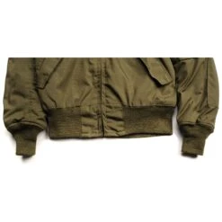 VINTAGE US ARMY COLD WEATHER JACKET HIGH TEMPERATURE RESISTANT 1986 SIZE SMALL SHORT DEADSTOCK NOS(Vintage Us Army Cold Weather Jacket High Temperature Resistant 1986 Size Small Short Deadstock) -Rare Gear USA Shop ARMYWJ0025WAISTBANDFRONT