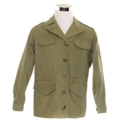VINTAGE US ARMY WOMEN FIELD JACKET M-1943 M43 1952 SIZE 12 REGULAR(Vintage Us Army Women Field Jacket M 1943 M43 1952 Size 12 Regular)