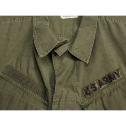 VINTAGE US ARMY TROPICAL COMBAT JACKET 4TH PATTERN 1966 VIETNAM WAR SIZE LARGE LONG WITH PATCHES(Vintage Us Army Tropical Combat Jacket 4th Pattern 1966 Vietnam War Size Large Long With Patches) -Rare Gear USA Shop ARMYWJ0027PATCH03