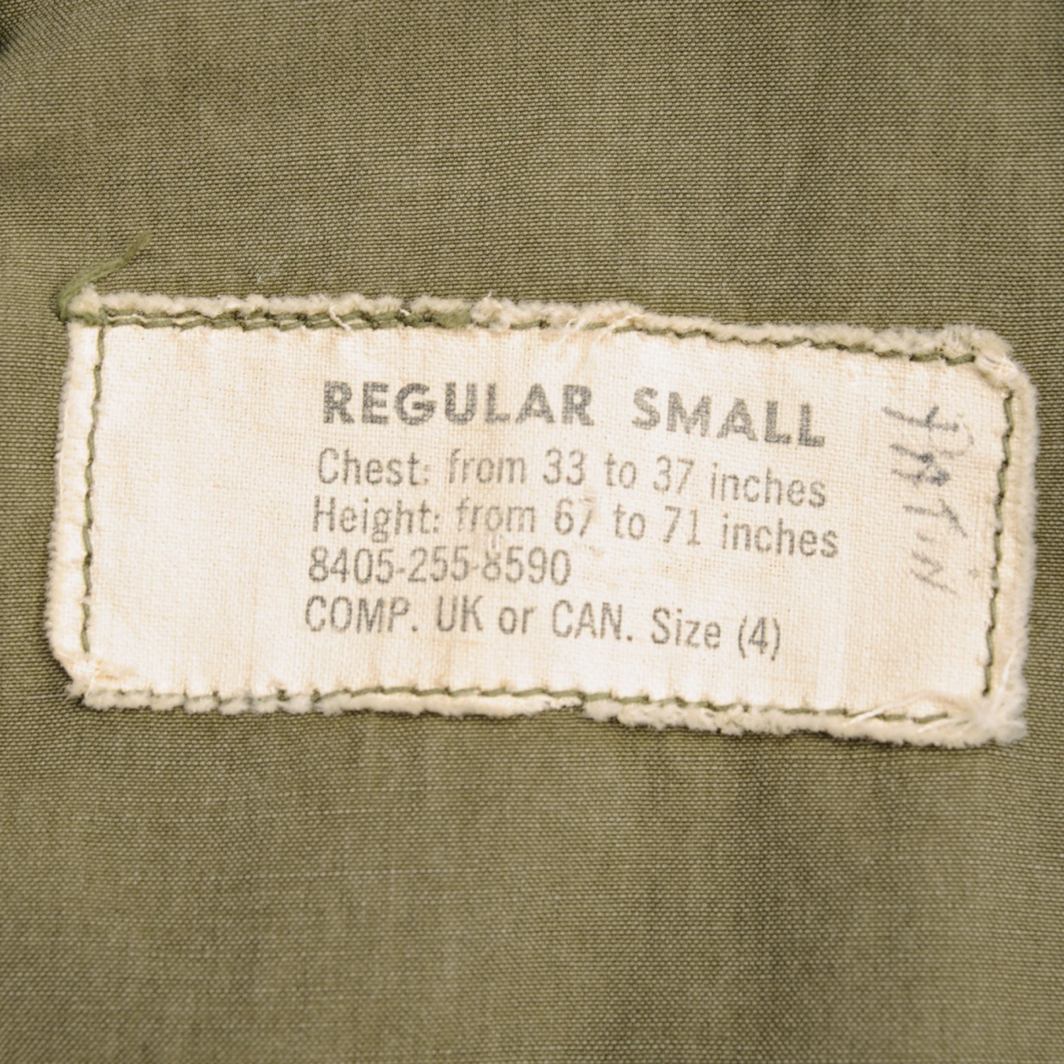 VINTAGE US ARMY M-1951 M51 FIELD JACKET 1965 VIETNAM WAR SIZE SMALL REGULAR(Vintage Us Army M 1951 M51 Field Jacket 1965 Vietnam War Size Small Regular) 5 VINTAGE US ARMY M-1951 M51 FIELD JACKET 1965 VIETNAM WAR SIZE SMALL REGULAR(Vintage Us Army M 1951 M51 Field Jacket 1965 Vietnam War Size Small Regular) - Image 5