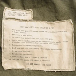 VINTAGE US ARMY M-1951 M51 FIELD JACKET 1965 VIETNAM WAR SIZE SMALL REGULAR(Vintage Us Army M 1951 M51 Field Jacket 1965 Vietnam War Size Small Regular) 12 VINTAGE US ARMY M-1951 M51 FIELD JACKET 1965 VIETNAM WAR SIZE SMALL REGULAR(Vintage Us Army M 1951 M51 Field Jacket 1965 Vietnam War Size Small Regular) -Rare Gear USA Shop ARMYWJ0041TAG02